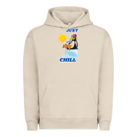 Pigment French Oak Just Chill Urban Hoodie - artisFamous