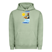 Pigment Oil Green Just Chill Urban Hoodie - artisFamous