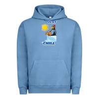 Pigment Pebble Blue Just Chill Urban Hoodie - artisFamous