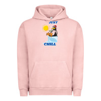 Pigment Salmon Just Chill Urban Hoodie - artisFamous