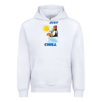 White Just Chill Urban Hoodie - artisFamous