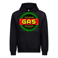 Black GARAGE CAR GASOLINE Urban Hoodie - artisFamous