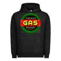 Pigment Black GARAGE CAR GASOLINE Urban Hoodie - artisFamous