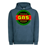 Pigment Midnight Navy GARAGE CAR GASOLINE Urban Hoodie - artisFamous