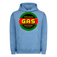 Pigment Pebble Blue GARAGE CAR GASOLINE Urban Hoodie - artisFamous