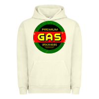 Pigment Pistachio GARAGE CAR GASOLINE Urban Hoodie - artisFamous