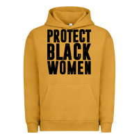 Pigment Peanut Butter PROTECT BLACK WOMEN QUOTES Urban Hoodie - artisFamous