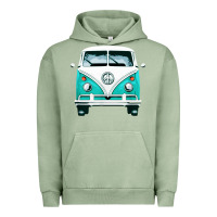 Pigment Oil Green hippie surf van Urban Hoodie - artisFamous