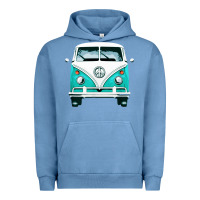 Pigment Pebble Blue hippie surf van Urban Hoodie - artisFamous