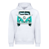 White hippie surf van Urban Hoodie - artisFamous