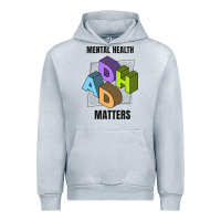 Heather Grey adhd mental health matters Urban Hoodie - artisFamous