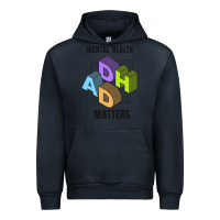 Navy adhd mental health matters Urban Hoodie - artisFamous