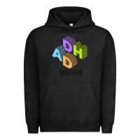 Pigment Black adhd mental health matters Urban Hoodie - artisFamous