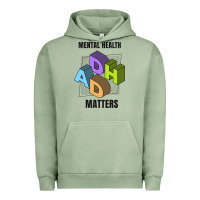 Pigment Oil Green adhd mental health matters Urban Hoodie - artisFamous