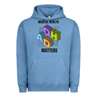 Pigment Pebble Blue adhd mental health matters Urban Hoodie - artisFamous