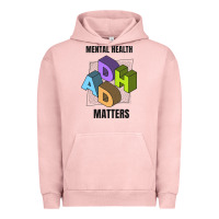 Pigment Salmon adhd mental health matters Urban Hoodie - artisFamous