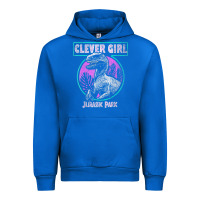 Cobalt distressed teal raptor clever girl t shirt Urban Hoodie - artisFamous