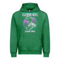 Emerald distressed teal raptor clever girl t shirt Urban Hoodie - artisFamous