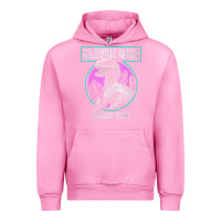 Fuchsia Pink distressed teal raptor clever girl t shirt Urban Hoodie - artisFamous