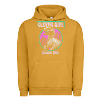 Pigment Peanut Butter distressed teal raptor clever girl t shirt Urban Hoodie - artisFamous