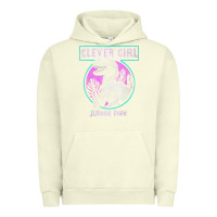 Pigment Pistachio distressed teal raptor clever girl t shirt Urban Hoodie - artisFamous