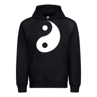 Black yin yang Urban Hoodie - artisFamous