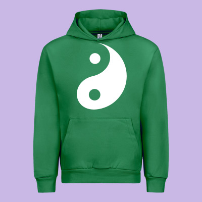 Yin Yang Urban Hoodie Designed By Artisfamous