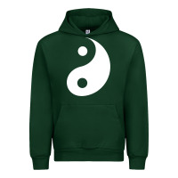 Forest Green yin yang Urban Hoodie - artisFamous