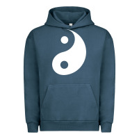 Pigment Midnight Navy yin yang Urban Hoodie - artisFamous