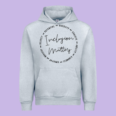 Inclusion Matters With Empathy Bravery Respect Urban Hoodie Designed By Artisfamous
