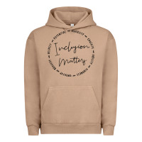 Pigment Burro inclusion matters with empathy bravery respect Urban Hoodie - artisFamous