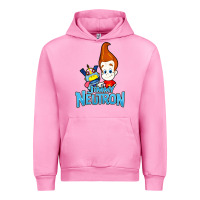 Fuchsia Pink jimmy neutron goddard title vintage poster Urban Hoodie - artisFamous
