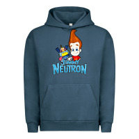 Pigment Midnight Navy jimmy neutron goddard title vintage poster Urban Hoodie - artisFamous