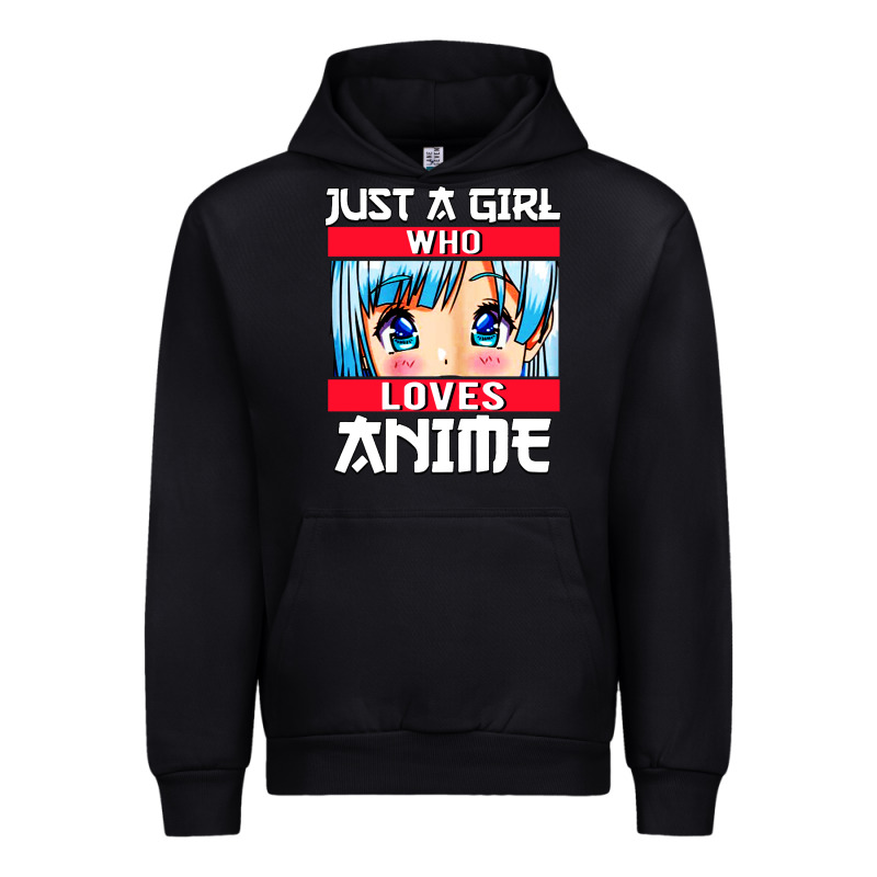 Just A Girl Who Loves Anime Japanese Cute Urban Hoodie by artisFamous | Teevron