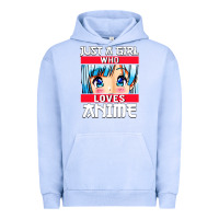 Pigment Grape Ice just a girl who loves anime japanese cute Urban Hoodie - artisFamous