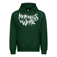 Forest Green motionless in white Urban Hoodie - artisFamous
