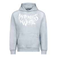 Heather Grey motionless in white Urban Hoodie - artisFamous