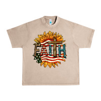 French Oak Faith USA Urban Heavy Tee - FaDigitalArtStudio
