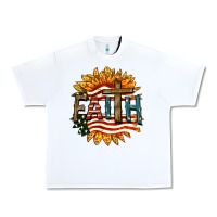 White Faith USA Urban Heavy Tee - FaDigitalArtStudio
