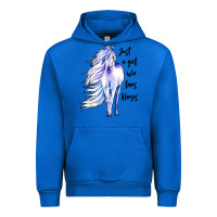 Cobalt just a girl who loves horses Urban Hoodie - artisFamous