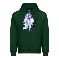Forest Green just a girl who loves horses Urban Hoodie - artisFamous