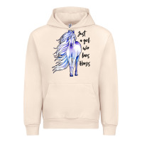 Sandshell just a girl who loves horses Urban Hoodie - artisFamous