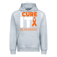 Heather Grey just cure it ms multiple sclerosis awareness Urban Hoodie - artisFamous