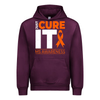 Mauve Wine just cure it ms multiple sclerosis awareness Urban Hoodie - artisFamous