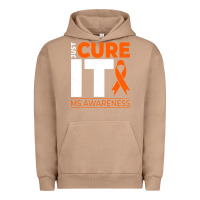 Pigment Burro just cure it ms multiple sclerosis awareness Urban Hoodie - artisFamous