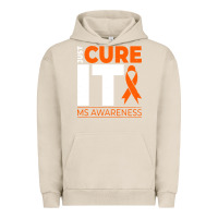 Pigment French Oak just cure it ms multiple sclerosis awareness Urban Hoodie - artisFamous