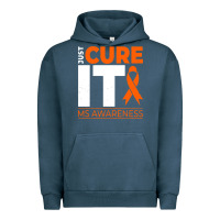 Pigment Midnight Navy just cure it ms multiple sclerosis awareness Urban Hoodie - artisFamous