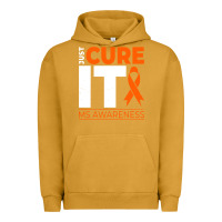 Pigment Peanut Butter just cure it ms multiple sclerosis awareness Urban Hoodie - artisFamous