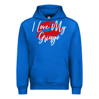 Cobalt kiss lips i love my gringo wife girlfriend premium Urban Hoodie - artisFamous