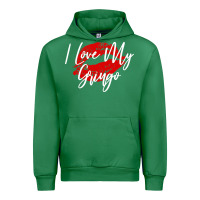 Emerald kiss lips i love my gringo wife girlfriend premium Urban Hoodie - artisFamous